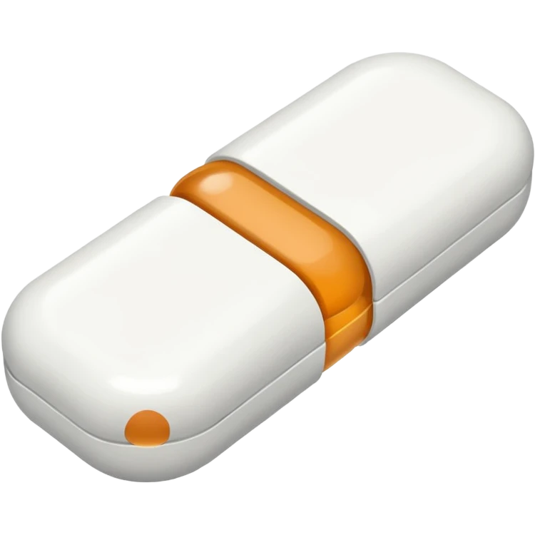 white xanax pill emoji