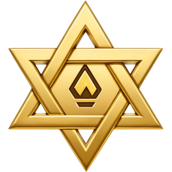 jew symbol with NO! writing  emoji