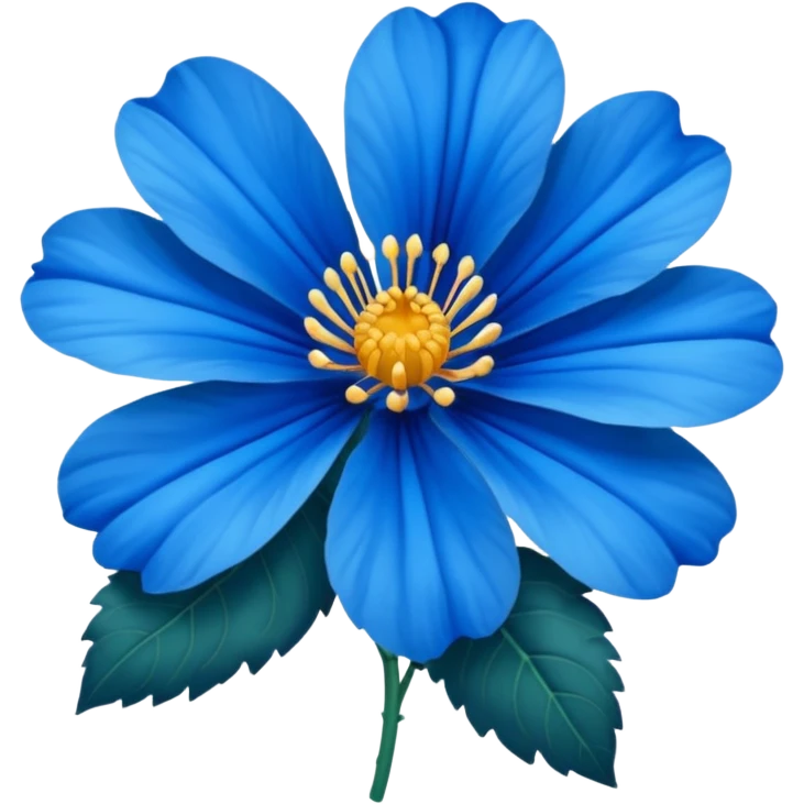 flor azul kaiser emoji