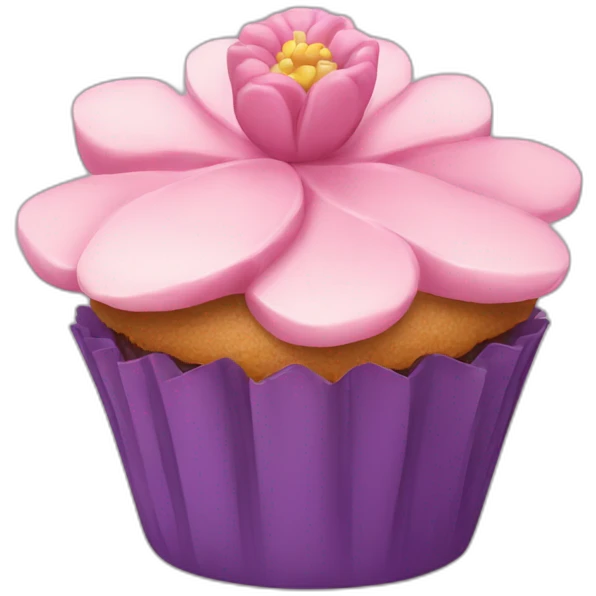 blossom cupcake emoji