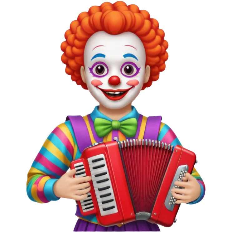  Clown with Accordion emoji