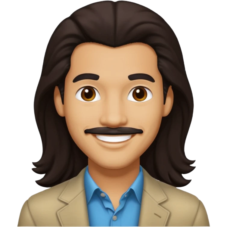 Bobby DeBarge (1956-1995) with long dark brown hair emoji