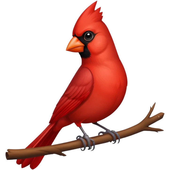 Cardinal bird emoji
