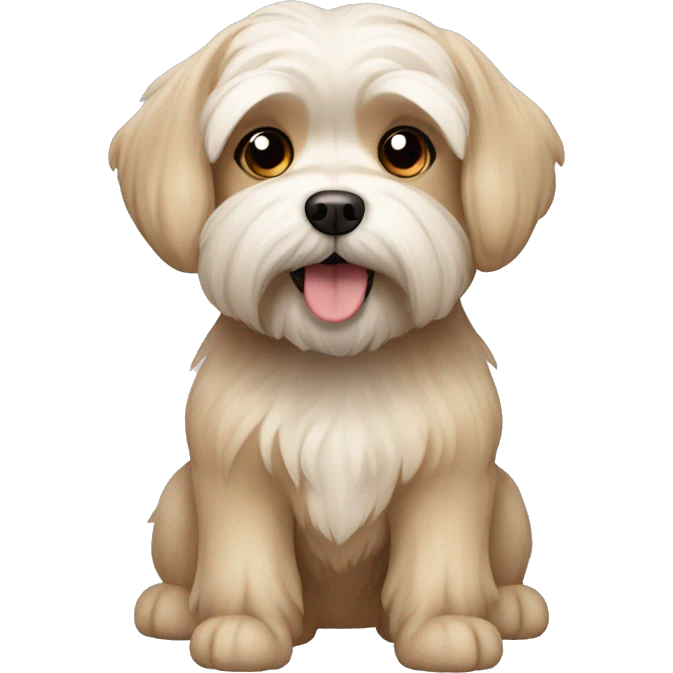 Light brown maltese dog emoji