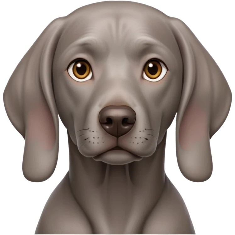 cinematic-noble-weimaraner-portrait-emoji,-poised-and-regal,-with-a-strong,-athletic-build-and-a-lustrous,-well-groomed-grey fur,-deep-set-soulful-brown-eyes,-simplified-yet-sharp-and-sophisticated-features,-highly-detailed, emoji