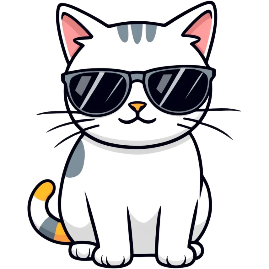 cat wearing sunglasses emoji