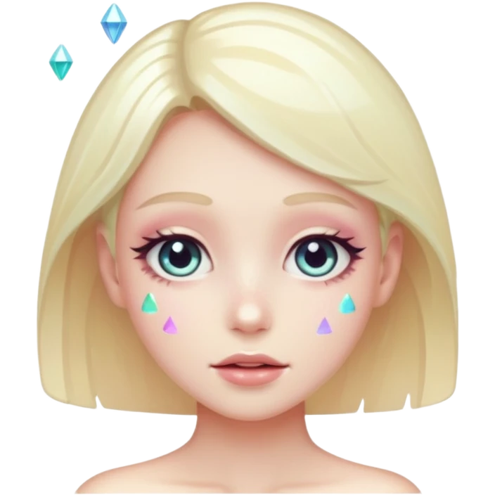 Glitter fatal touch emoji