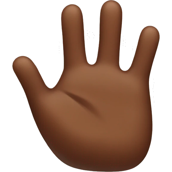 Big brown hand emoji
