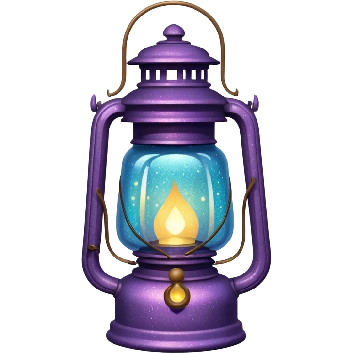 glitter old lantern emoji