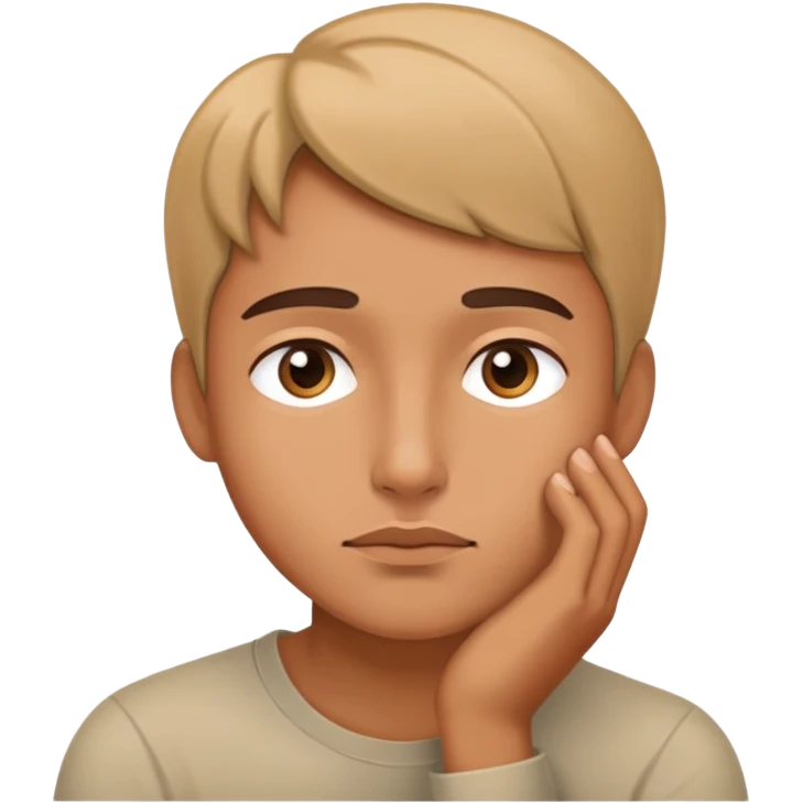 person standing thinking emoji