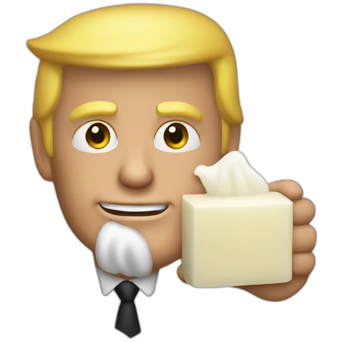 trump-holding-soap emoji