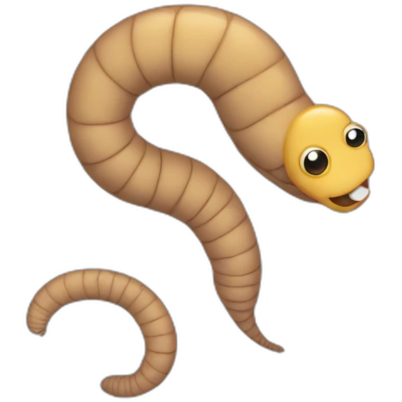 Worm emoji