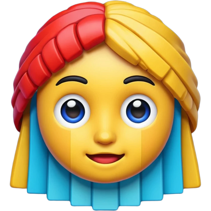Pixel style 3d emoji