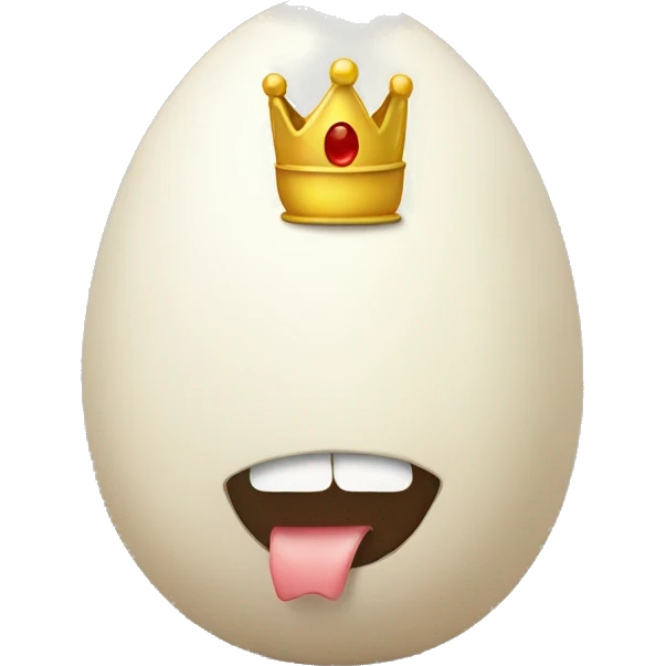 egg with a crown emoji