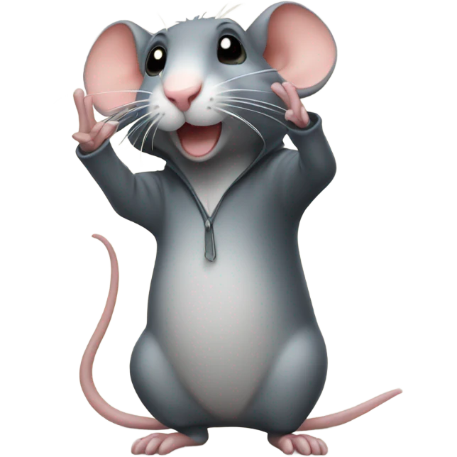 Rat saluting  emoji