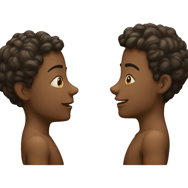 2 people looking at each other  emoji