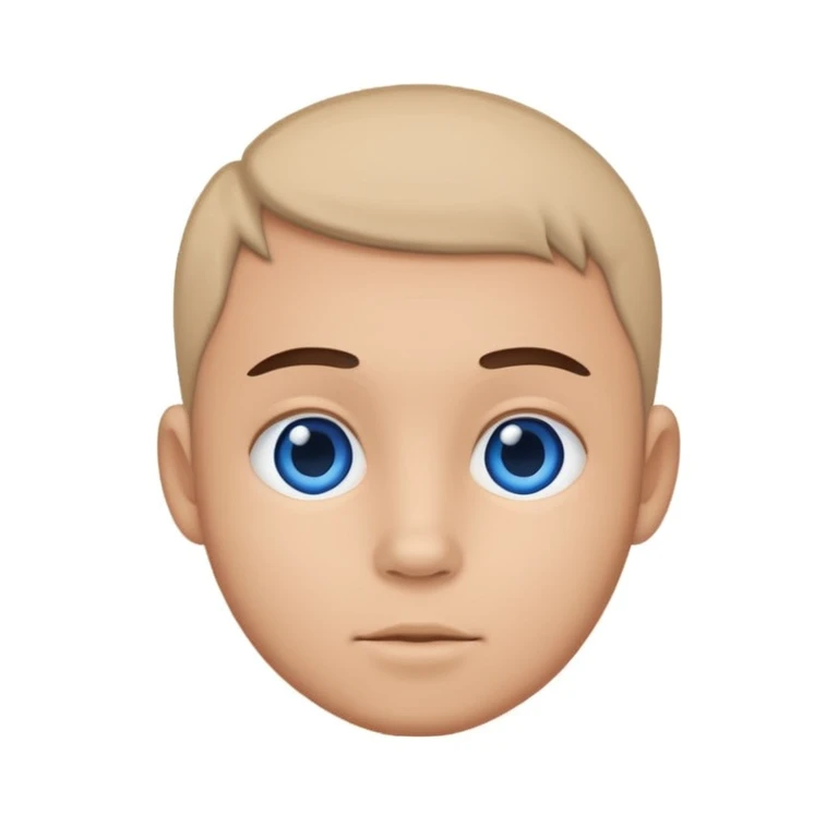 Chulito con círculo azul emoji