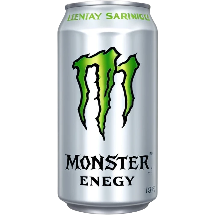 White monster energy drink emoji