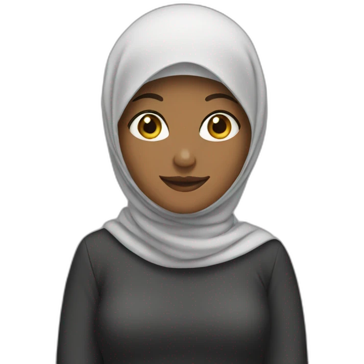Woman with hijab emoji