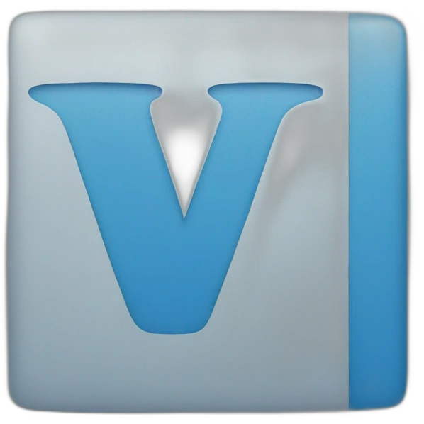 letter W in blue emoji
