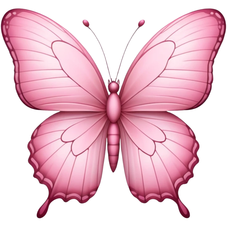 baby pink butterfly emoji