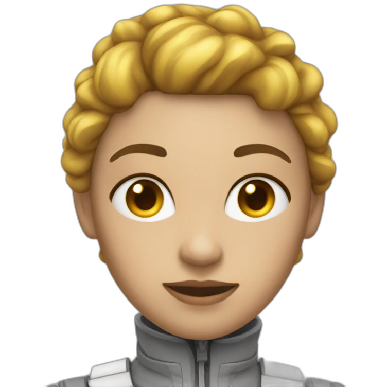 Women skin white with electricity helm emoji