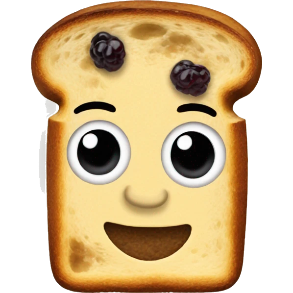 raisin toast emoji