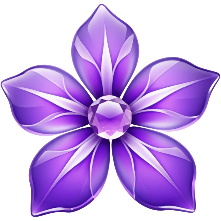 purple ice flower emoji