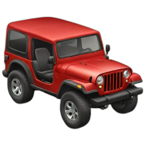 red jeep emoji