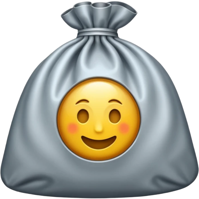 Un émoji de sac d'argent chic entrain de dormir emoji