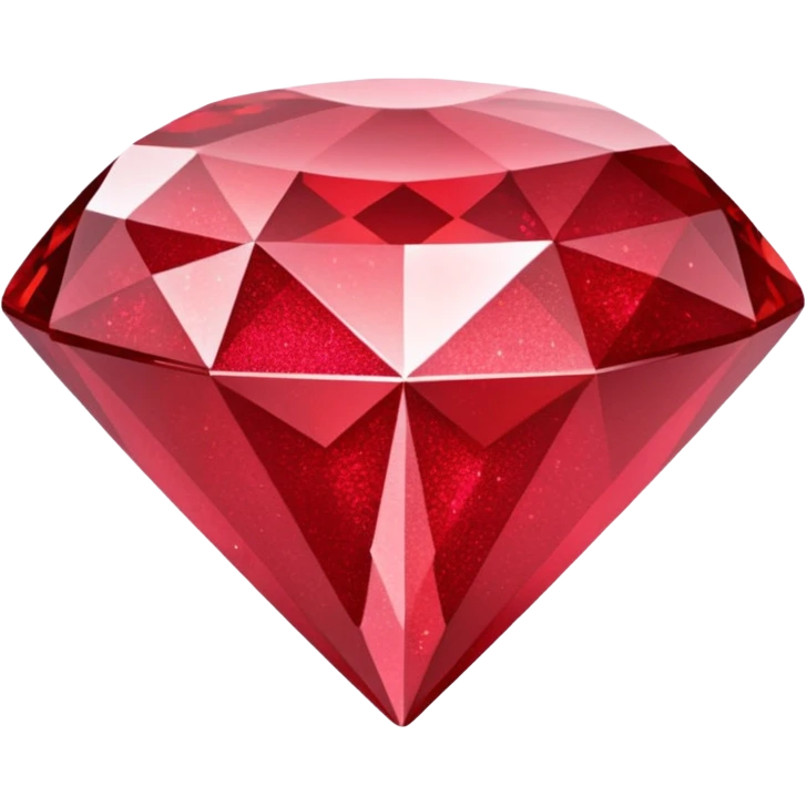 red glitter diamond emoji