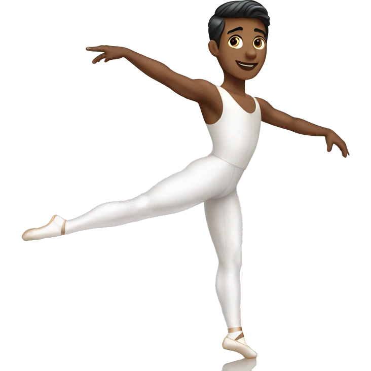 White ballet male dancer emoji