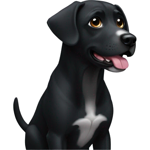 perro negro emoji