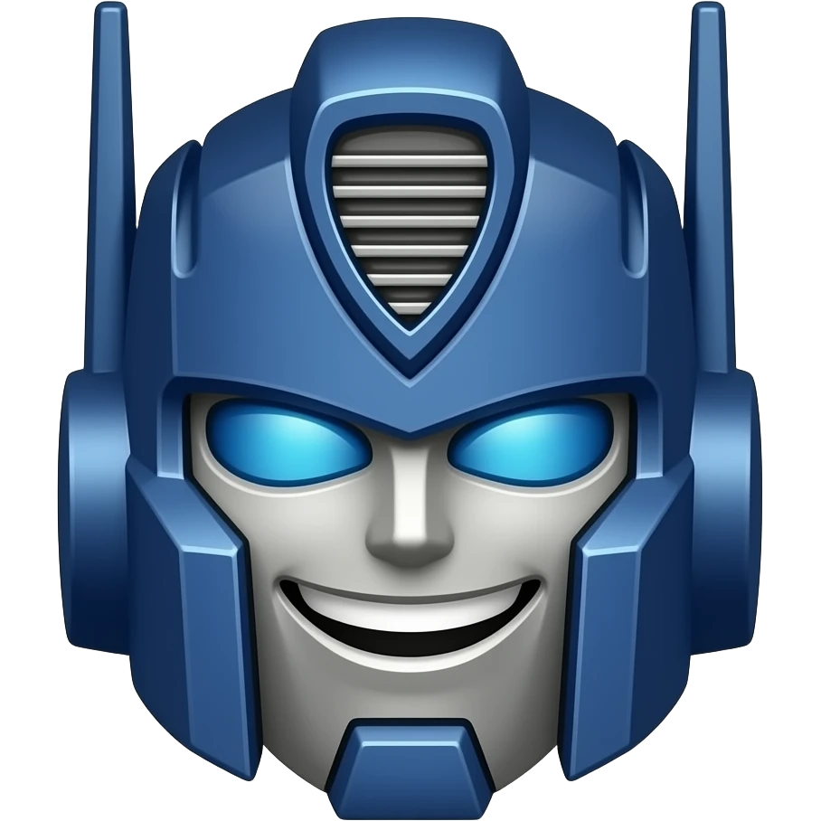 Optimus prime happy emoji
