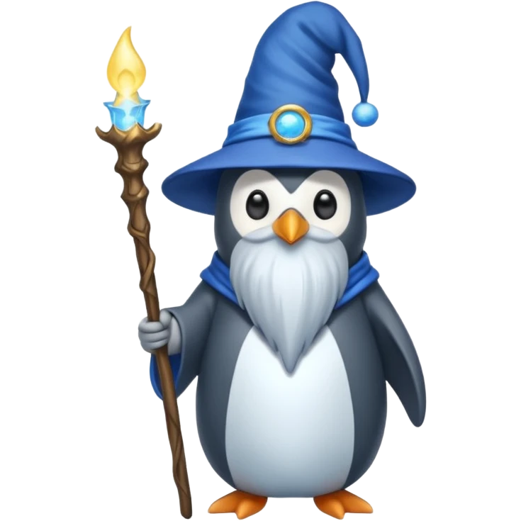Penguin Wizard emoji