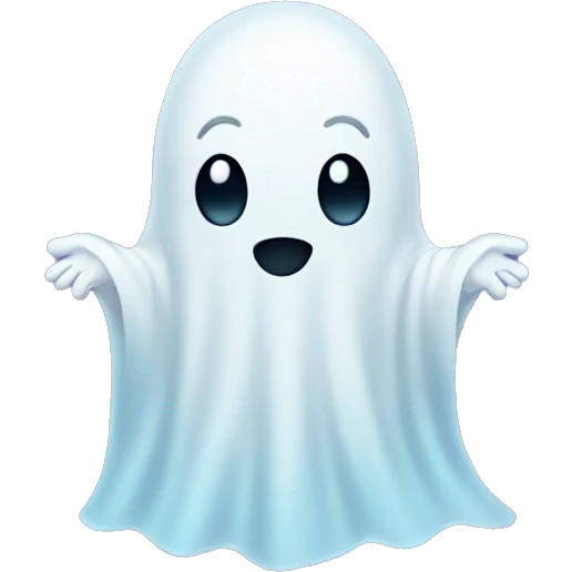 Cute simple ghost  emoji
