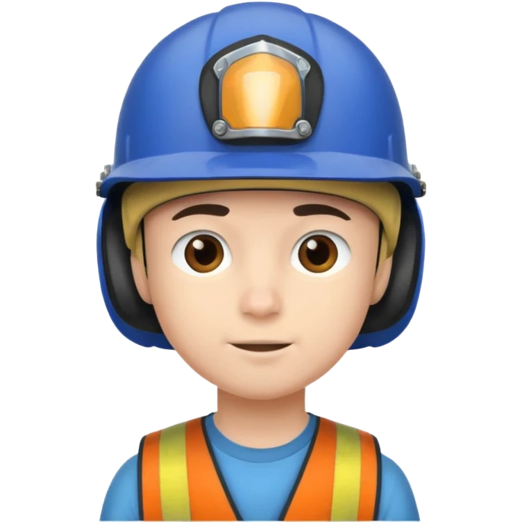 garcon avec un bonnet et un casque emoji