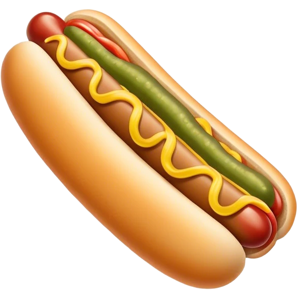 Hotdog with pickle on the side emoji