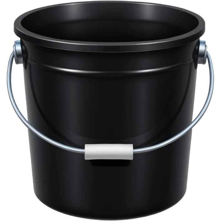 black paint bucket emoji