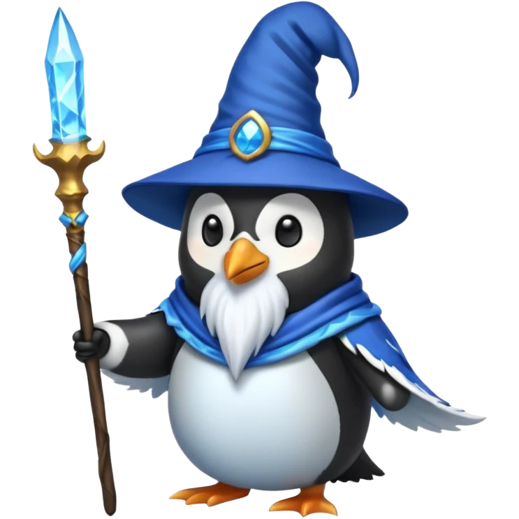 Penguin Wizard emoji
