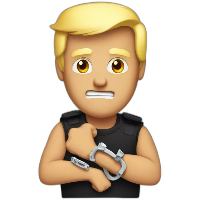 trump-in-handcuffs emoji