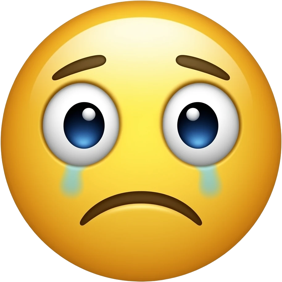 emoticono clasico, artista pintor triste emoji