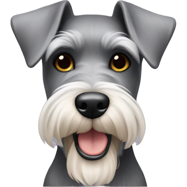 A miniature schnauzer  emoji