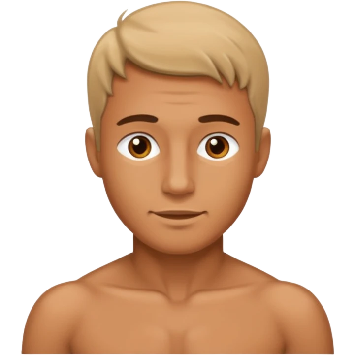 Nude man with panis  emoji