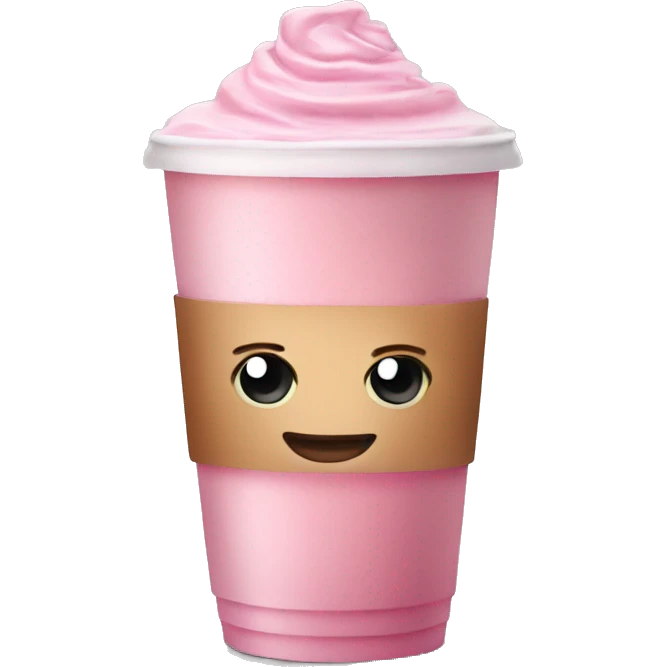 pink ice latte emoji
