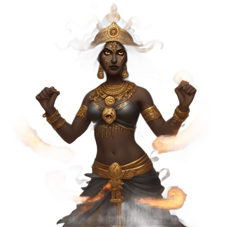kali arising from ashes emoji