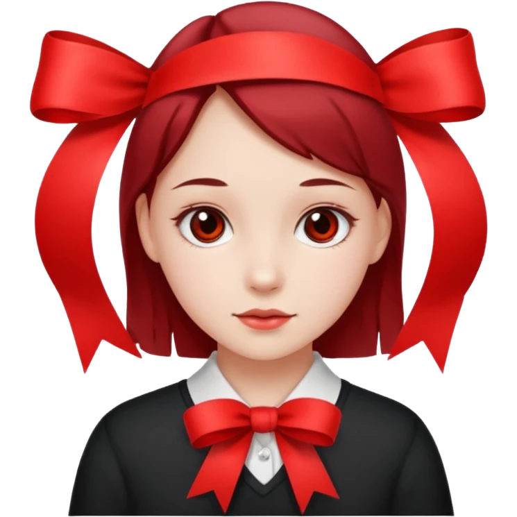 GIRL with ribbon emoji