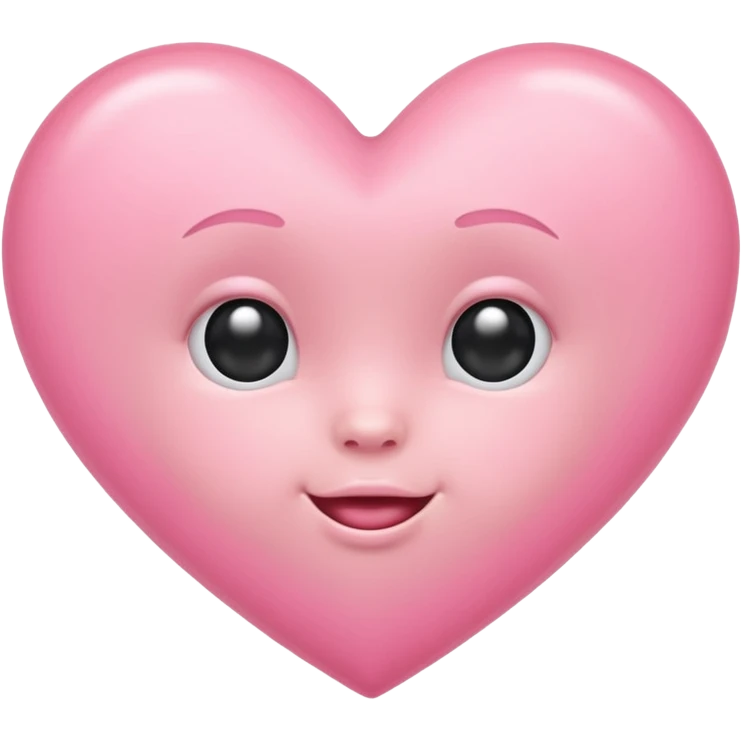 Blush baby pink love heart emoji  emoji