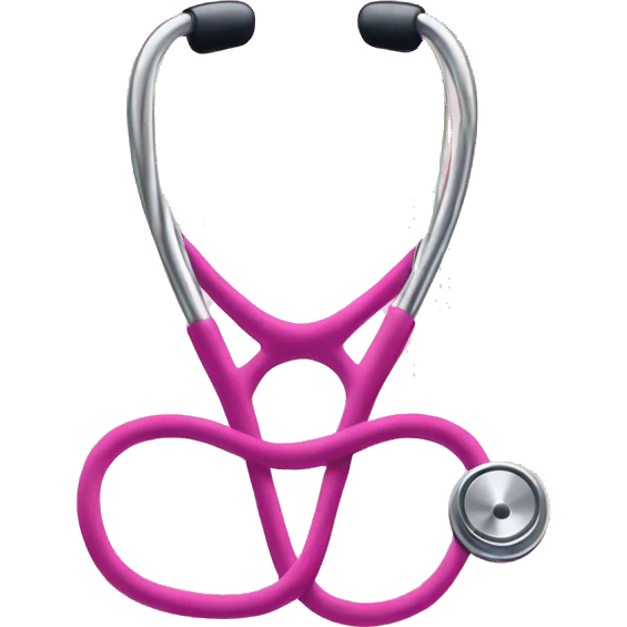 Pink stethoscope  emoji