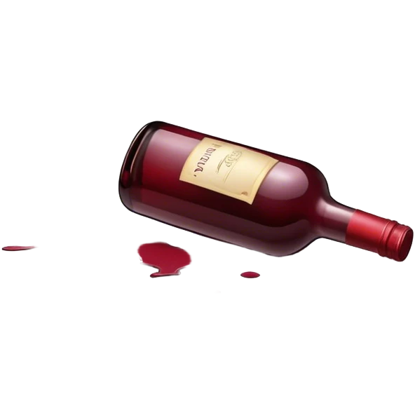 broken wine bottle emoji